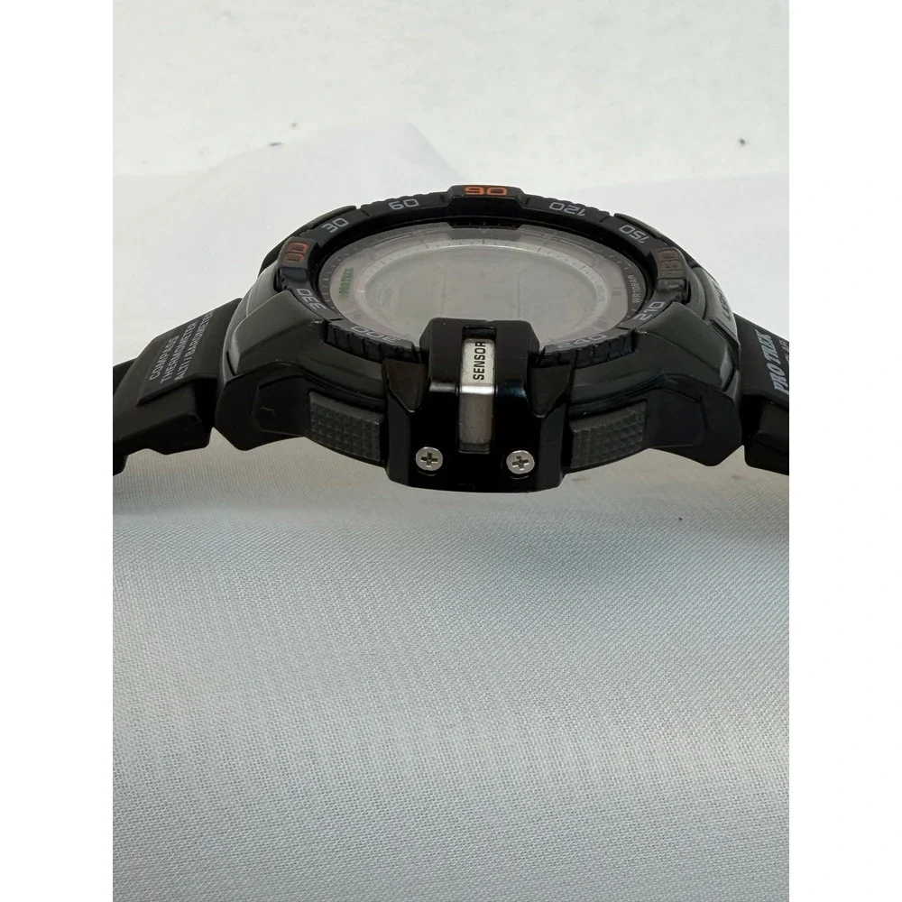 Casio Pro Trek PRG-270-1 Tough Solar Triple Sensor Black Digital Watch 3415